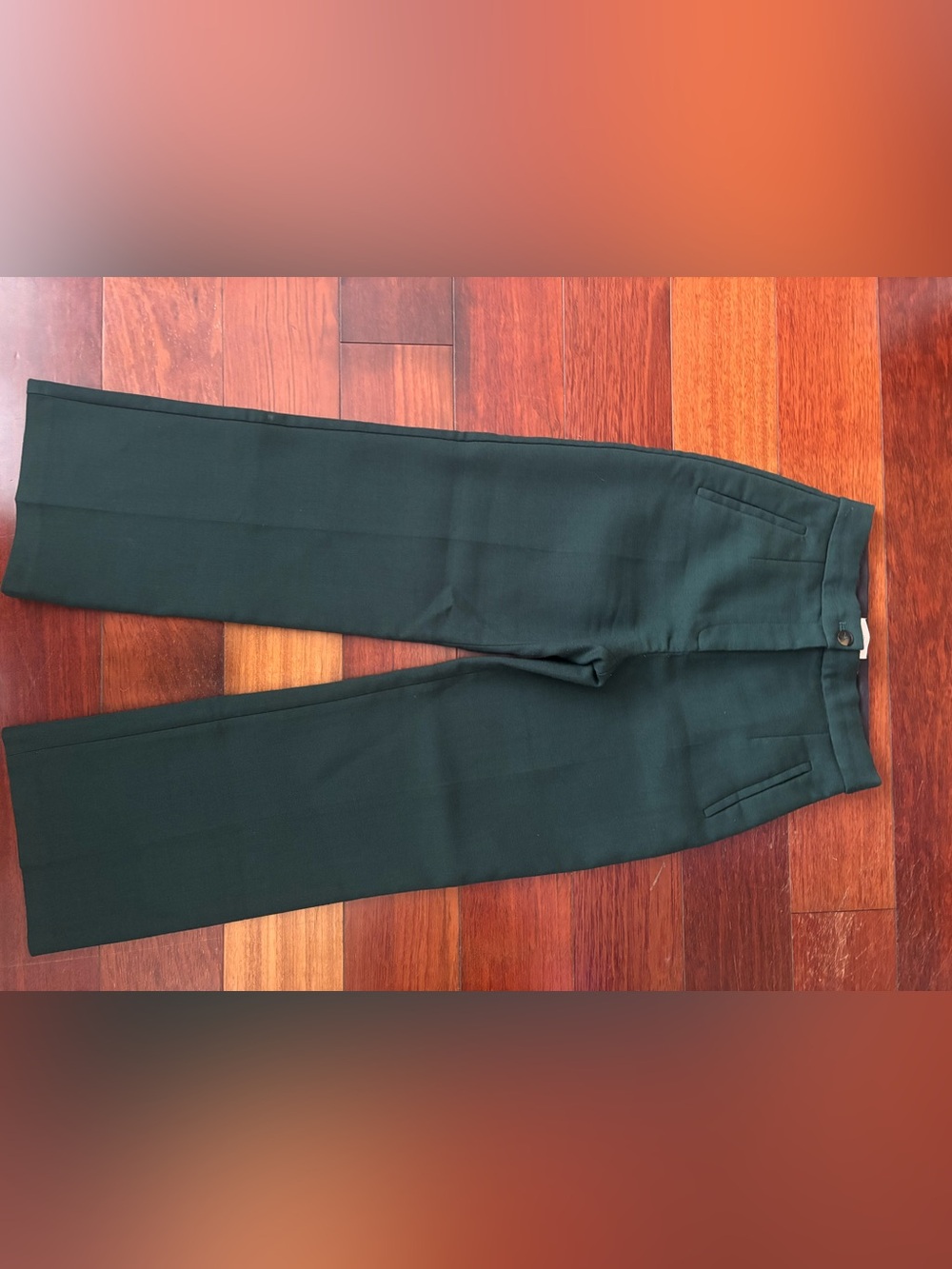 Sezane Martin Crop Trousers Green - Size 2